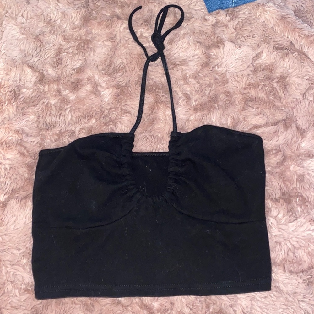Shein black halter crop top. Worn once!